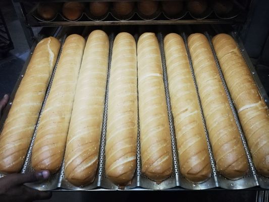 304SS 4500w Baguette Production Line For Bakery Bread