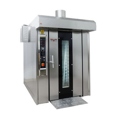 460 * 720mm صينية Szie 380v فرن غاز دوار لمعدات المخابز الصناعية